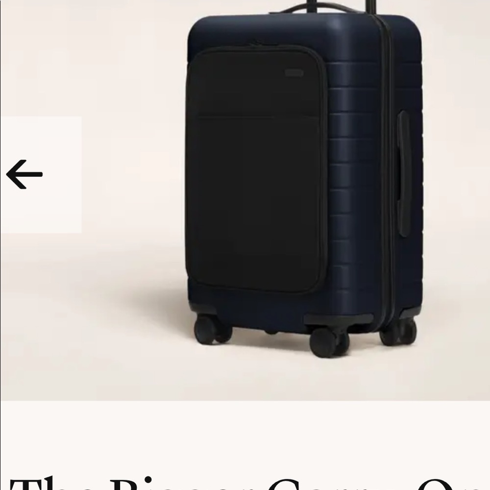 ISO: Away Bigger Carry-on Expandable with pocket if poss, black in EUC or NWOT